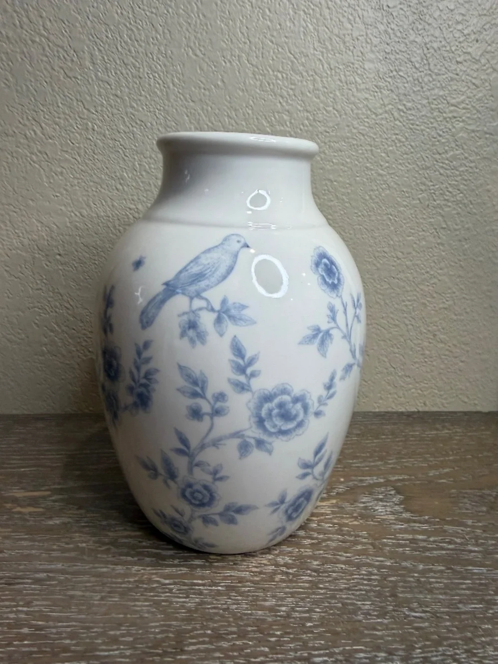 Blue & White Floral Bird Ceramic Vase - Classic Home Accent Target 2026
